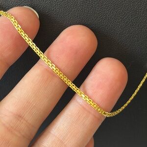 Bismark 20” 4g 1.9mm 18k Gold over Italy 925 Sterling Silver Chain